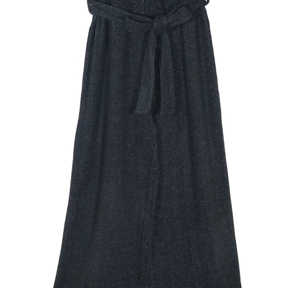 Habitual Girl Hacci Gray Heathered Super Soft Knot Front Jumpsuit / Size 12 - Picture 9 of 13